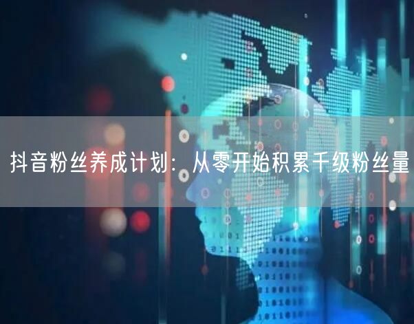 抖音粉丝养成计划：从零开始积累千级粉丝量